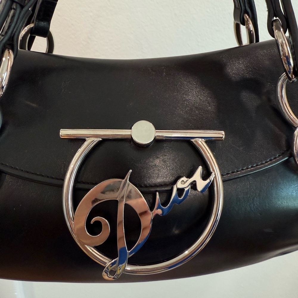 Vintage Dior Diva Black Leather Bag - Picture 5 of 11